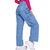 Jeans wide leg cargo rígido - comprar online
