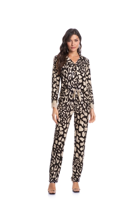 Pijama Alana Longo Abotoado