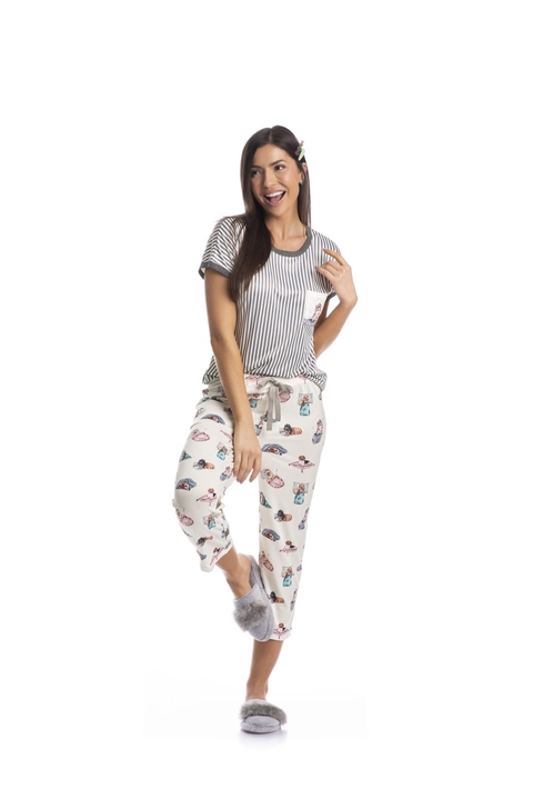 1714E PIJAMA DREAMS C CAPRI MESCLA MEDIO/P - comprar online