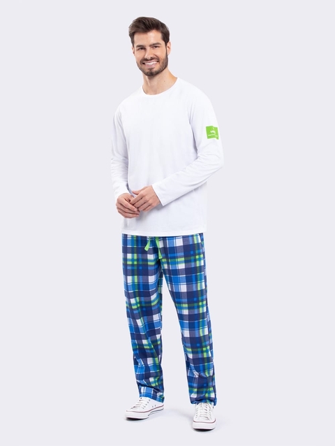 20.13.01590001.0001XG PIJAMA LONGO MASC / BRANCO / XG