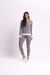 Pijama Longo Manga Longa Elis Cinza Chumbo - comprar online