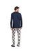 Pijama Chess Longo Masculino Marinho - comprar online