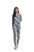 Pijama Polar Longo Azul Médio