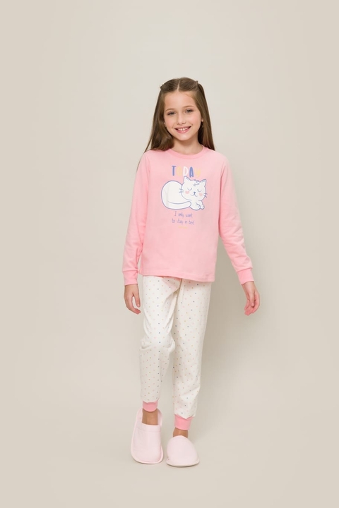 24.38.0012 PIJAMA INF FEM ML TODAY MEOW - UNICA - 06 - comprar online