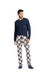 Pijama Chess Longo Masculino Marinho
