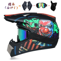 Casco de moto para niños, Bicicleta todoterreno, Descenso, AM, DH, Cross, Motocross, 3 piezas de regalo