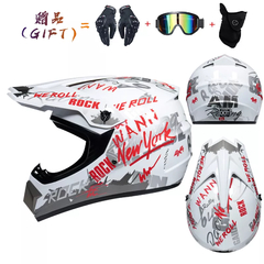 Casco de moto para niños, Bicicleta todoterreno, Descenso, AM, DH, Cross, Motocross, 3 piezas de regalo - comprar en línea