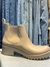 Bota de lluvia caña baja beige en internet