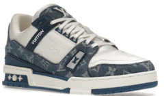 Louis Vuitton LV Trainer - Monogram Denim White Blue