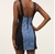 Vestido Jeans Curto Faixas Laterais Azul P - comprar online