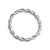 Anillo argolla trenza grabada/lisa - CREASION JOYAS