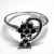Anillo flor enredadera 10 circonia - tienda en línea