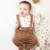 Macacão longo Falsa Jardineira para bebê em algodão egípcio Cachorrinho - Mini & Co. na internet