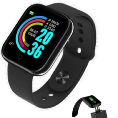 Relógio Smartwatch D20 Coloca Foto Na Tela Relógio Inteligente Ios E Android - LOJAMINHALUS