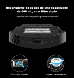 Robô Aspirador Liectroux XR500 Automático Inteligente Aspira e Passa Pano Voz - loja online