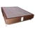 BASE BOX CASAL SOMIER MARROM 138X188X250 + PÉS