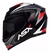 Capacete Asx Eagle street brilho preto grafite branco