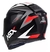 Capacete Asx Eagle street brilho preto grafite branco - comprar online