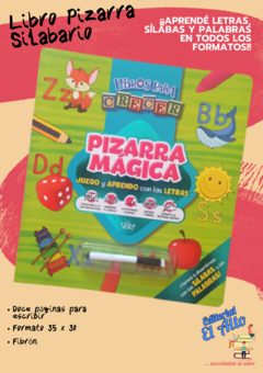 Libro Pizarra Mágica Silabario - Abecedario y Palabras - Editorial Daly