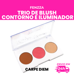 TRIO CONTORNO, BLUSH E ILUMINADOR - CARPE DIEM OU I´M A GIRL - FENZZA - comprar online