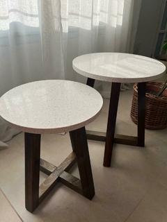 Mesa "Wood" Blanca - comprar online