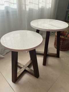 Mesa "Wood" Blanca en internet