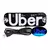 Painel de Led Azul Luminoso UBER Placa para carro/ Motorista de Aplicativo com 2 Ventosas