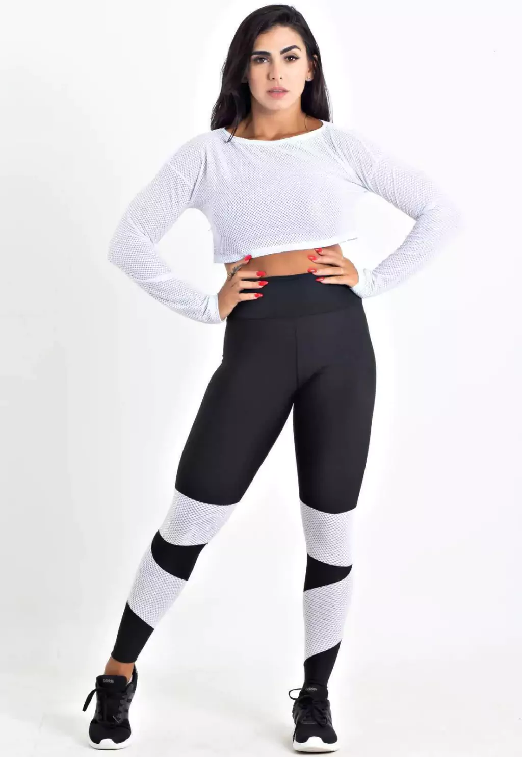 Conjunto Fitness Calça Legging + Cropped Dubai