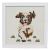 Quadro Bordado Cachorro Correndo Flick - Biah Decorações