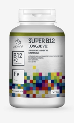 Suplemento de Cianocobalamina “B12”, Vitamina C e Ferro – Super B12 – AKMOS