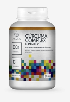 Suplemento de Curcumina e Vitamina C – Cúrcuma Complex – AKMOS