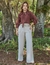 Calça Maria Crepe Viscocrepe Detalhe Pesponto - comprar online