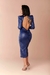 Vestido mídi Blanca azul marinho na internet