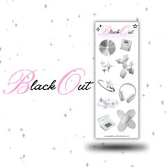 Black Out Stickers ʚ☆ɞ
