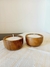 Vela en cuenco de madera chico - Colores Deco Home