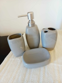 Set de baño de cerámica- Color gris en internet