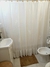 Cortina de baño gasa de algodón con volado - comprar online