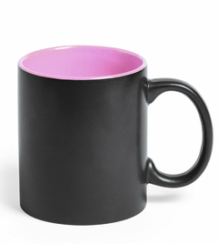 taza de cerámica negra