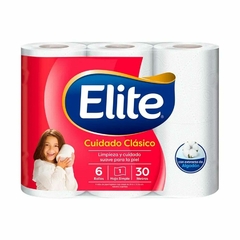 papel higiénico elite doble hoja 6u