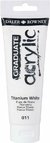 Tinta Acrílica Graduate Daler Rowney 120ml Cor Titanium White (Branco Titânio) 011 - comprar online