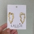 Brinco Orgânico coração Dourado