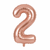 Globo Numero Rose Gold 100cm - Promo 50u - tienda online