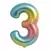 Imagen de Globo Numero Arcoiris 32" - Promo x 50
