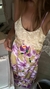 Vestido Flower Verde y Violeta - comprar online