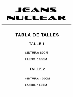 Jean nuclear azul en internet