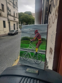 Un Flash en bici (obra original) - comprar online