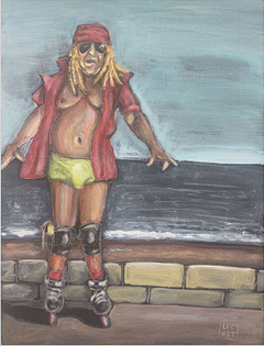 El patinador feliz (obra original)
