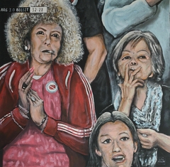 Patty y Selma de la Paternal. (obra original)