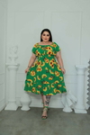 VESTIDO MIDI DUNA VERDE GIRASSOL PLUS