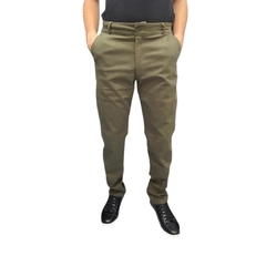 CALÇA ESPORTE FINO SARJA VERDE MILITAR